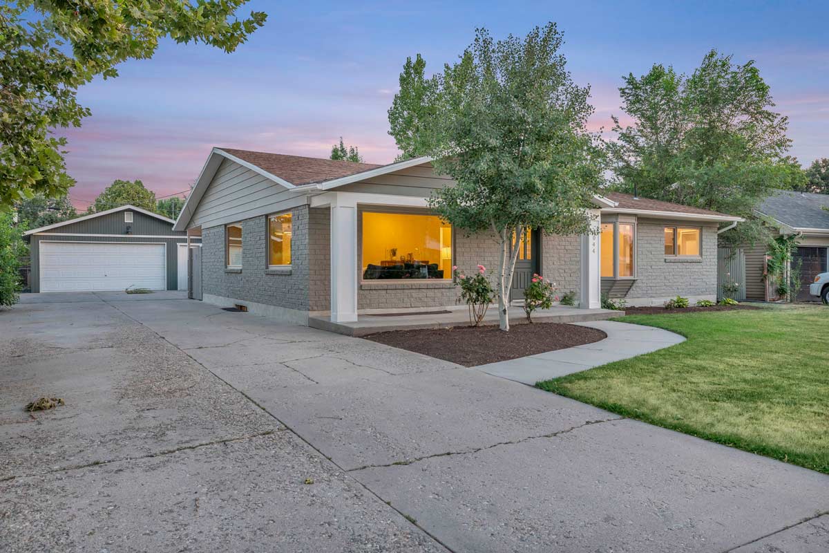 Side view of the house