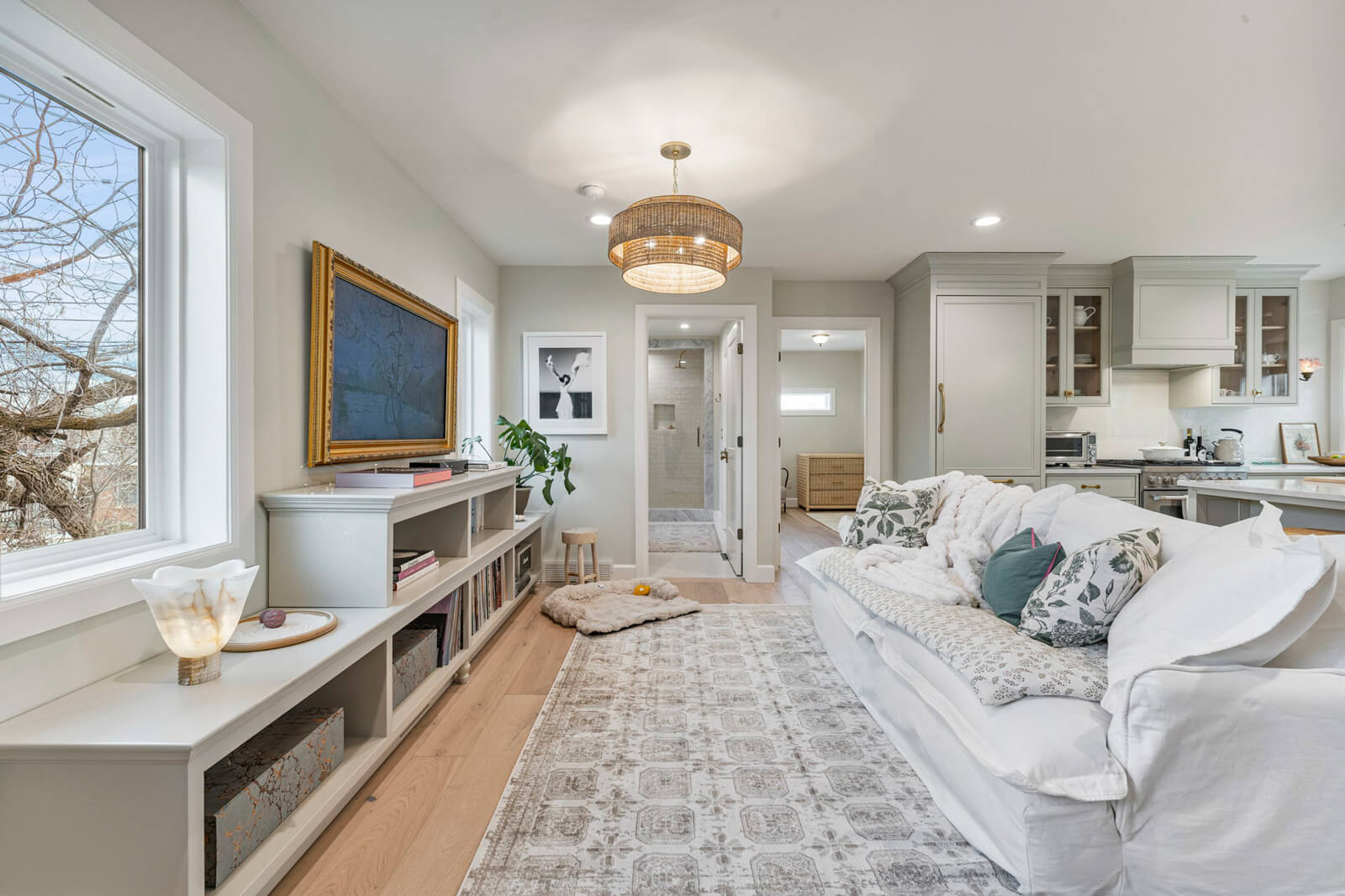 Benson ADU Project Living Room with Sofa